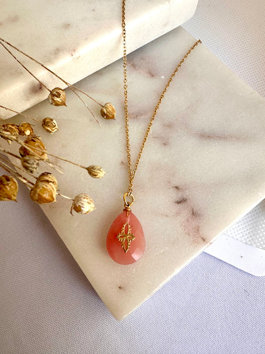 Pink Stone Necklace