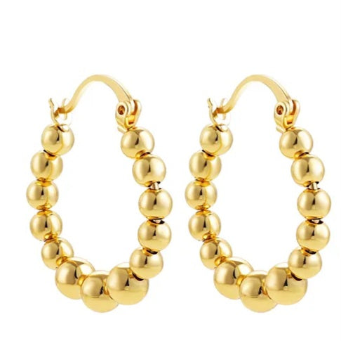 Gold balls Hoops